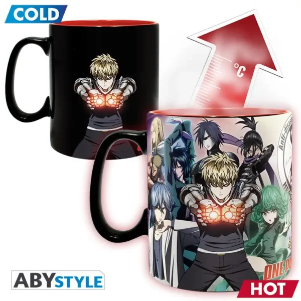 Mug Thermoreactif One Punch Man – Saitama et Genos 460 ml 1-2 Mug Thermoréactif One Punch Man – Saitama et Genos 460 ml