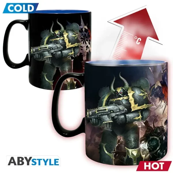 Mug Thermoreactif Warhammer 40K Ultramarines Black Legion 460 ml 1-2 Mug Thermoréactif Warhammer 40,000 - Loyalistes vs Traitres 460 ml