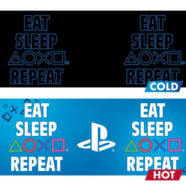 Mug Thermoréactif Playstation – Eat Sleep Repeat 320 ml