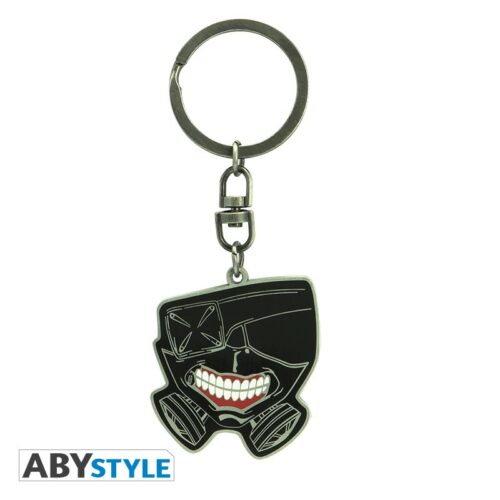 tokyo-ghoul-porte-cles-masque-1-1 Porte-Clés Tokyo Ghoul - Masque Ken Kaneki Métal
