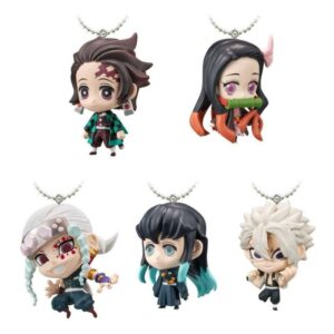 Porte Cles Demon Slayer - 5 personnages
