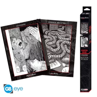 Junji Ito Set 2 Chibi Posters Artworks 52 x 38 cm