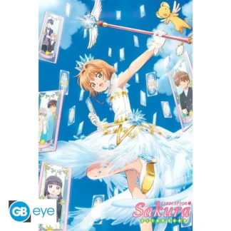 Poster Card Captor Sakura Groupe Clear Card 91,5 x 61 cm