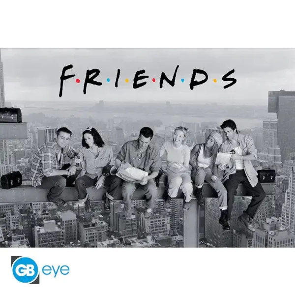 Poster Friends Noir et Blanc 91.5 x 61 cm Poster Friends Noir et Blanc 91,5 x 61 cm