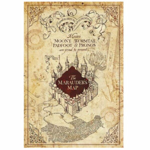 HARRY POTTER - Poster « Carte du Maraudeur » roulé filmé (91.5x61)