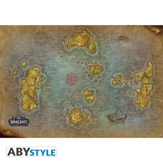 Poster World of Warcraft Carte 91,5 x 61 cm