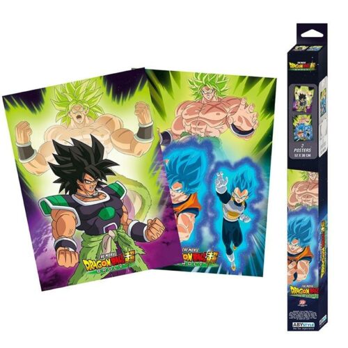Set-2-posters-dbz-Broly-1-1.jpg DRAGON BALL BROLY - Set 2 Chibi Posters - Broly (52x38)
