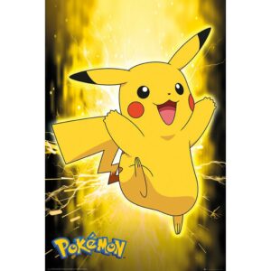 POKEMON - Pikachu Néon - Poster roulé filmé (91.5x61)