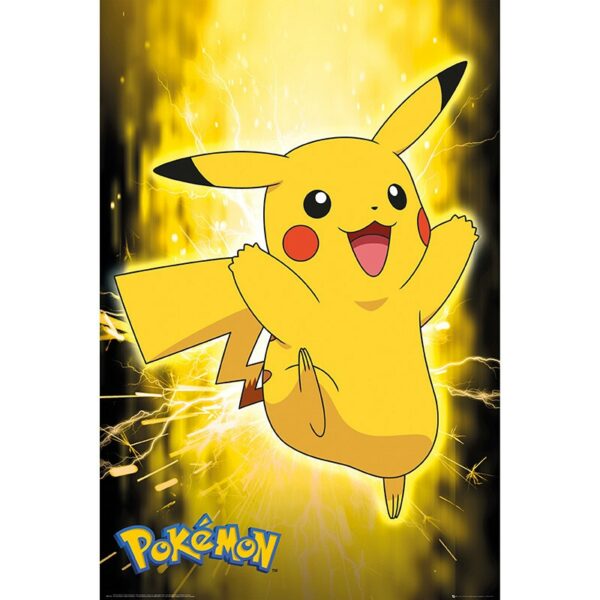 pokemon-pikachu-neon-poster-915-x-61-cm-1-1.jpg POKEMON - Pikachu Néon - Poster roulé filmé (91.5x61)