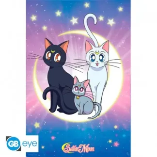 Poster Sailor Moon luna artemis diana 91,5 x 61 cm