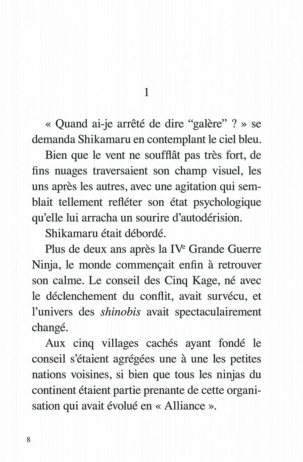 Naruto Le Roman de Shikamaru 1-2 Naruto Le Roman de Shikamaru