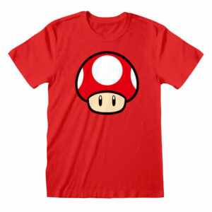 T-Shirt Nintendo Super Mario - Power Up Mushroom Rouge