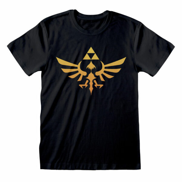 T-Shirt Nintendo Legend Of Zelda - Hyrule Logo Noir