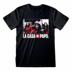 T-Shirt La Casa De Papel - Groupe Noir