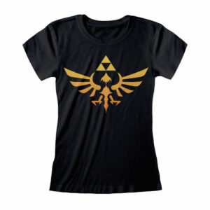 T-Shirt Nintendo Legend Of Zelda - Hyrule Logo Noir