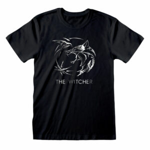 T-Shirt The Witcher - Silver Ink Logo Noir
