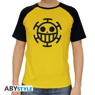 T-Shirt One PIece Trafalgar Law Premium Jaune et Noir