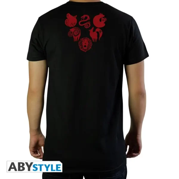 T-Shirt Seven Deadly Sins - Emblèmes Noir