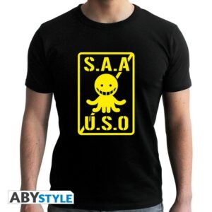 T-shirt Assassination Classroom - S.A.A.U.S.O. Noir