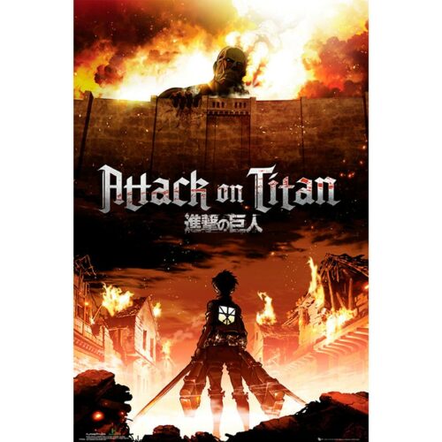 l-attaque-des-titans-poster-key-art-915-x-61-cm 1-1 ATTACK ON TITAN - Key Art - Poster roulé filmé (91.5x61)