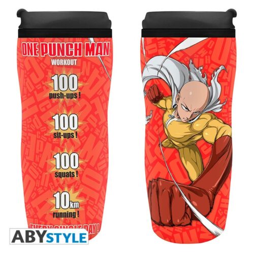 one-punch-man-mug-de-voyage-saitama-1-1 Mug de voyage One Punch Man - Saitama