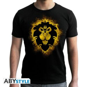 T-shirt World of Warcraft - Alliance Noir