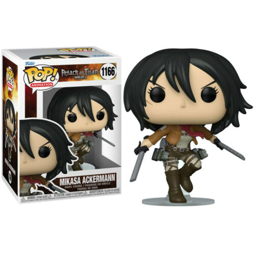 Funko Pop Attack on Titan Mikasa Ackermann 1166 1-1 Figurine Funko Pop Attaque des Titans, Mikasa Ackermann, numéro 1166