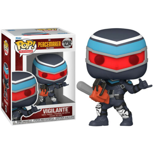 Figurine Funko Pop de la série DC Peacemaker, Vigilante avec Tronçonneuse numéro 1234