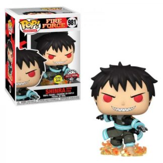 Figurine funko pop fire force de Shinra numéro 981 édition spéciale glow in the dark