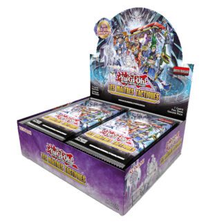 Display de 24 Boosters Yu-Gi-Oh Les Maîtres Tactiques. Chaque booster contient 7 cartes en français.