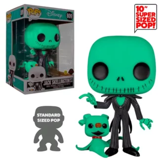 Funko Pop Disney NBX Jack Skellington with Zero 25 cm Numéro 809 Glow in the Dark