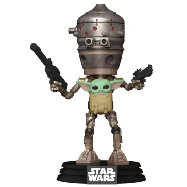 Funko Pop Star Wars Mandalorian IG-11 with Child 427 Special Edition 1-2 Pop - STAR WARS THE MANDALORIAN - IG-11 with Child (427) Special Edition