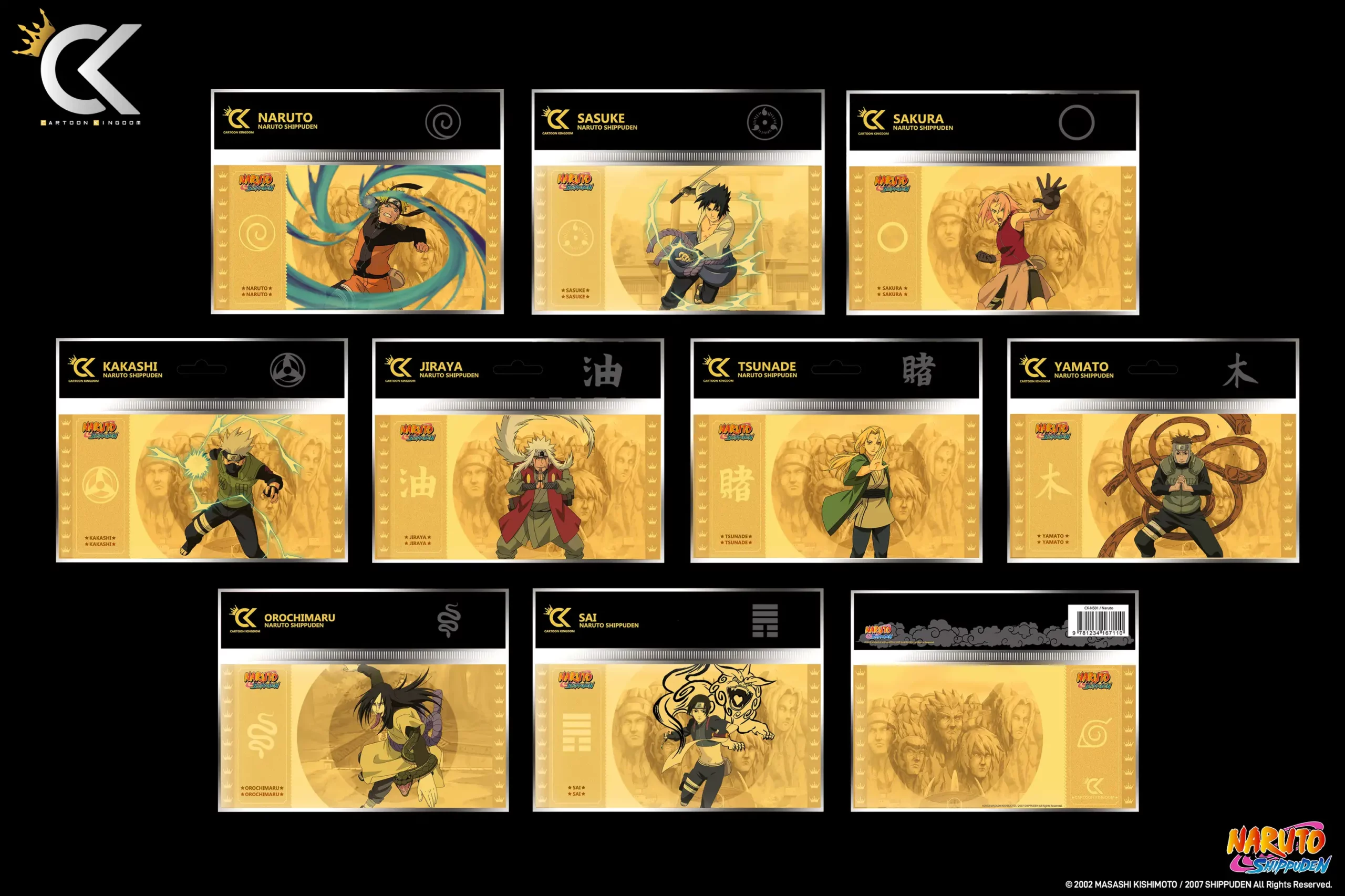 Golden Ticket Cartoon Kingdom Naruto Shippuden - Collection 1 complète