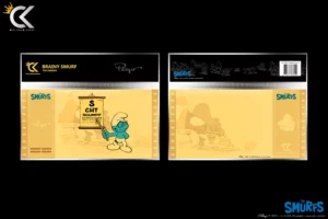 Golden Ticket Cartoon Kingdom The Smurfs, série Schtroumpfs n°1 - Brainy Smurf, le Schtroumpf à Lunettes