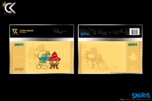 Golden Ticket Cartoon Kingdom The Smurfs, série Schtroumpfs n°1 - Cook Smurf, le Schtroumpf Gourmand