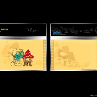 Golden Ticket Cartoon Kingdom The Smurfs, série Schtroumpfs n°1 - Cook Smurf, le Schtroumpf Gourmand
