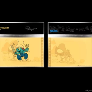 Golden Ticket Cartoon Kingdom The Smurfs, série Schtroumpfs n°1 - Handy Smurf, le Schtroumpf Bricoleur