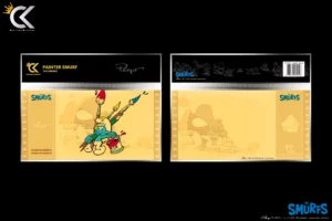 Golden Ticket Cartoon Kingdom The Smurfs, série Schtroumpfs n°1 - Painter Smurf, le Schtroumpf Peintre