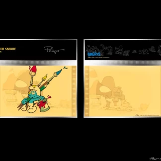 Golden Ticket Cartoon Kingdom The Smurfs, série Schtroumpfs n°1 - Painter Smurf, le Schtroumpf Peintre