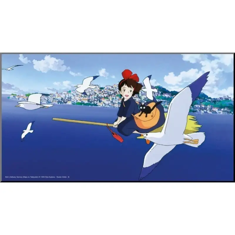 Tableau Laminé des Studios Ghibli avec illustration de Kiki la Petite Sorcière