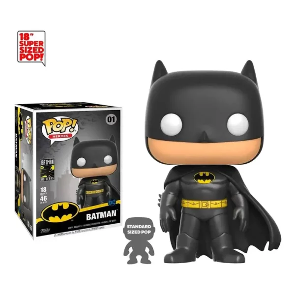 Funko Pop Batman 01 18 pouces 1-1 Figurine Funko Pop Batman numéro 01 18 pouces, soit 45 cm