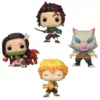 Pop - DEMON SLAYER - Tanjiro Nezuko Zenitsu et Inosuke Pack de 4 GITD