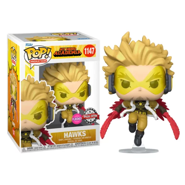 Funko Pop MHA Hawks Flocked Special Edition 1147 1-1 Pop - MY HERO ACADEMIA - Hawks Special Edition (1147) Flocked