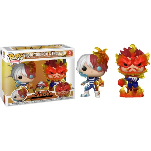Funko Pop MHA Shoto Todoroki Endeavor Pack de 2 Special Edition 1-1 Pop - MY HERO ACADEMIA - Shoto Todoroki & Endeavor Pack de 2 Special Edition