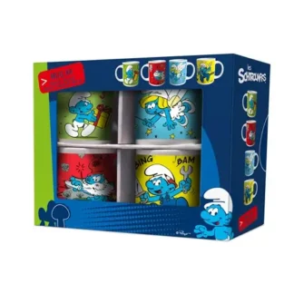 Pack 4 mugs schtroumpfs en céramique