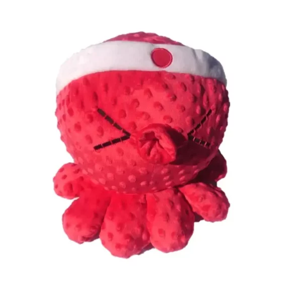 Peluche Pieuvre 3 coloris disponibles : Rouge, Blanc ou Noir, mesure environ 30 cm.