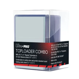 Toploader Combo Ultrapro contient 25 Sleeves et 25 Toploader
