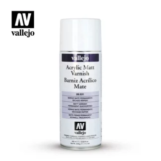 Spray Aerosol Vernis Mat pour maquettes Vallejo 400 ml