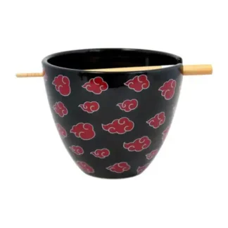 Bol à Ramen avec Baguettes 470ml - Akatsuki Logo Naruto