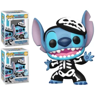 Figurine Pop Disney Chase Skeleton Stitch 1234 GITD en édition limitée, Glow in the Dark, disponible chez BDFancomics à Meyrin.